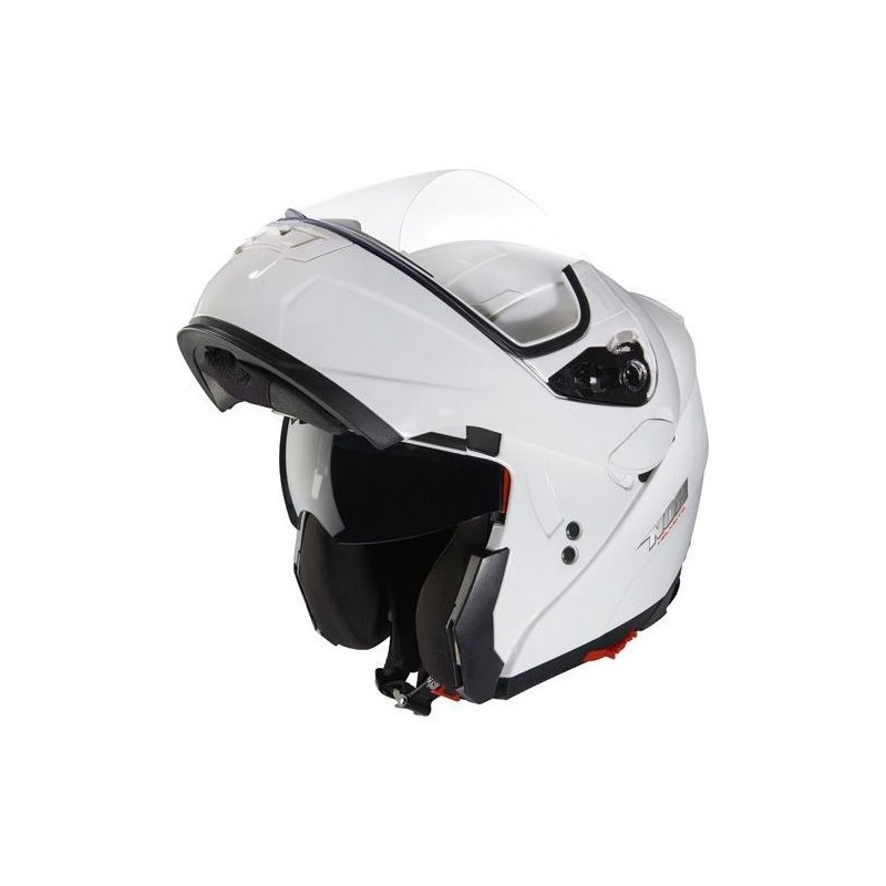 Casque modulable Nox N964 blanc brillant- XS