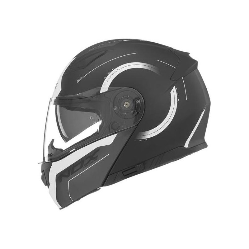 Casque modulable Nox N965 Peak mat blanc- XS