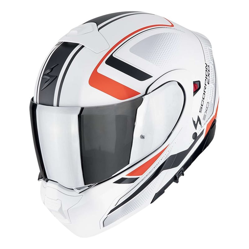 Casque modulable Scorpion Exo-930 Evo Ardens matt white/black/red