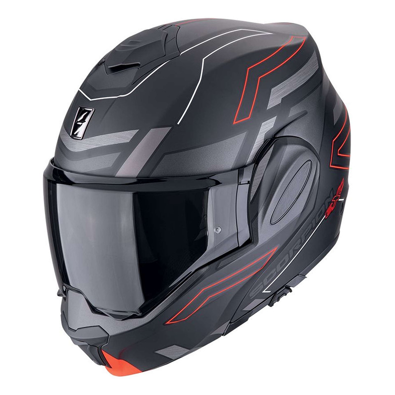 Casque modulable Scorpion Exo-Tech Evo Conquer matt black/red