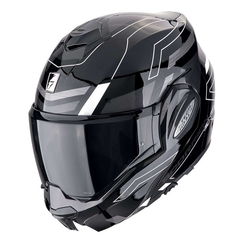 Casque modulable Scorpion Exo-Tech Evo Conquer black/white