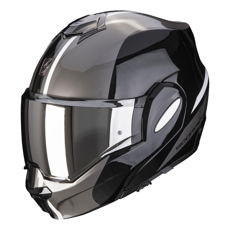 Casque modulable Scorpion EXO-Tech Forza noir/argent- XS