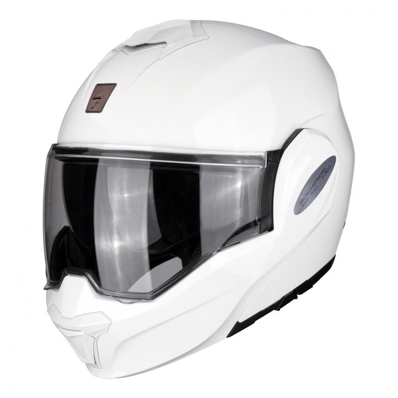 Casque modulable Scorpion Exo-Tech Solid blanc- XS