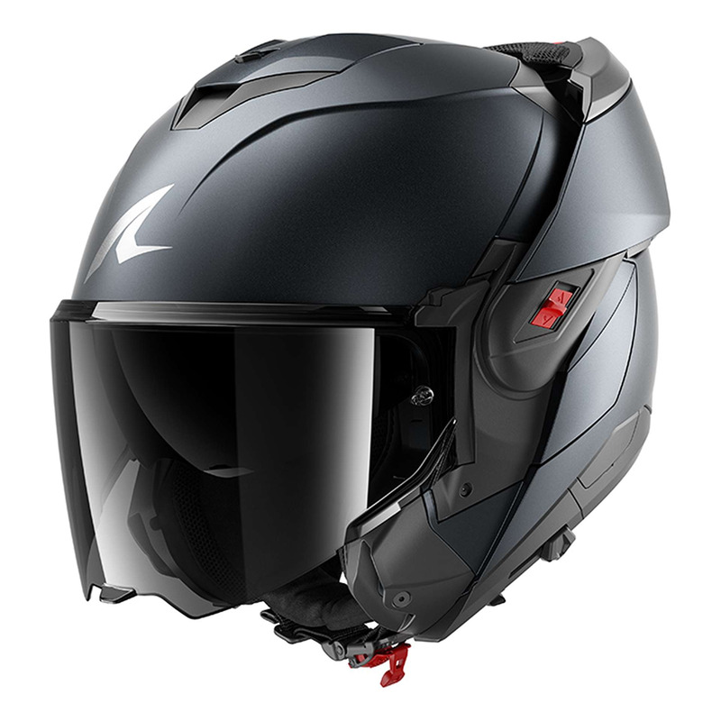 Casque modulable Shark Oxo Dark Shadow blue steel mat
