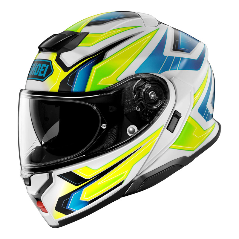 Casque modulable Shoei Neotec 3 Anthem TC-10 bleu/blanc/jaune