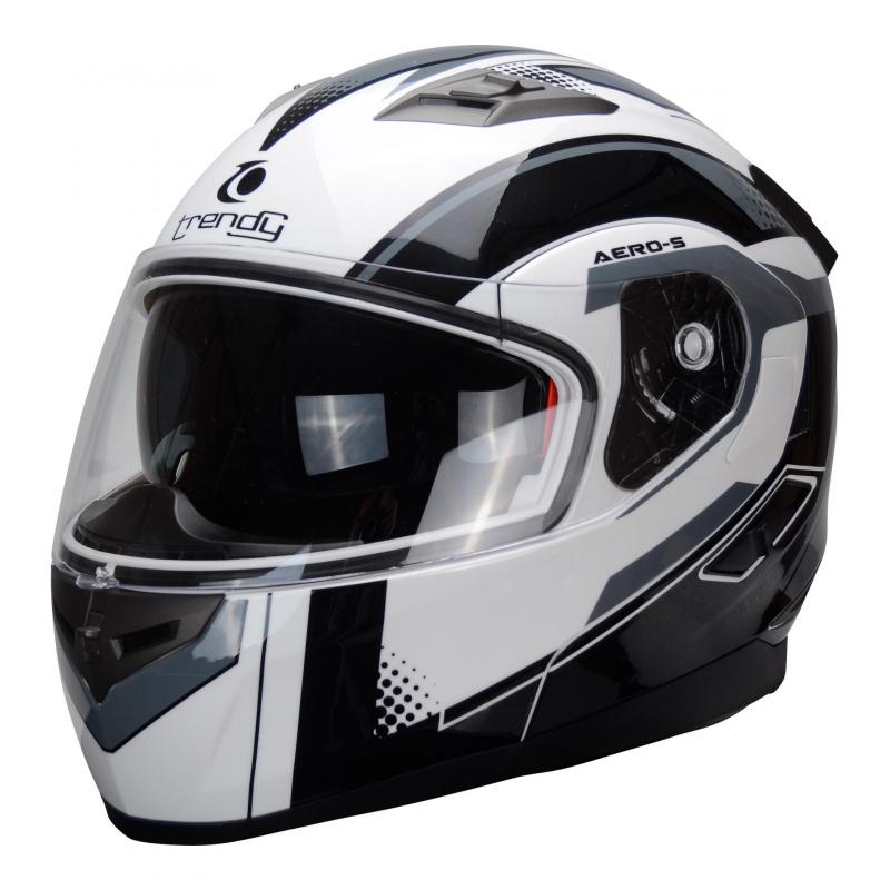 Casque modulable Trendy T-706 blanc / noir- XS