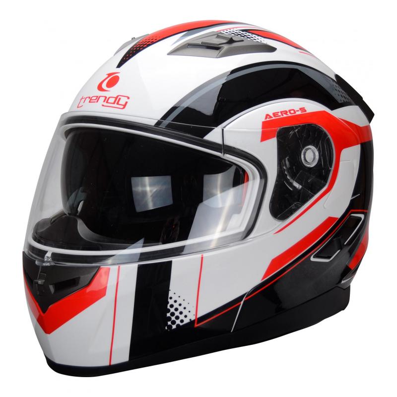 Casque modulable Trendy T-706 blanc / rouge