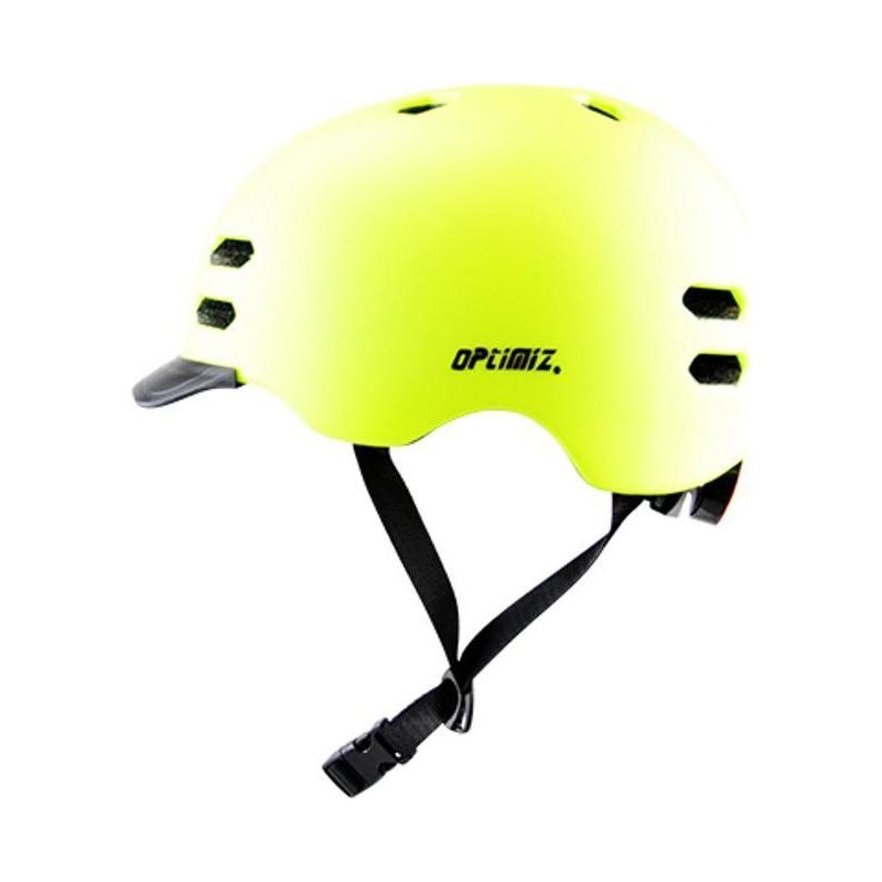 Casque Optimiz 0360 avec éclairage LED jaune mat- 55/58cm