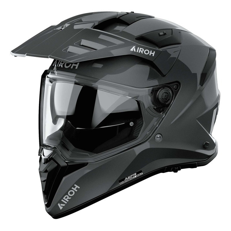 Casque trail/adventure Airoh Bandit Color dark grey gloss- XS