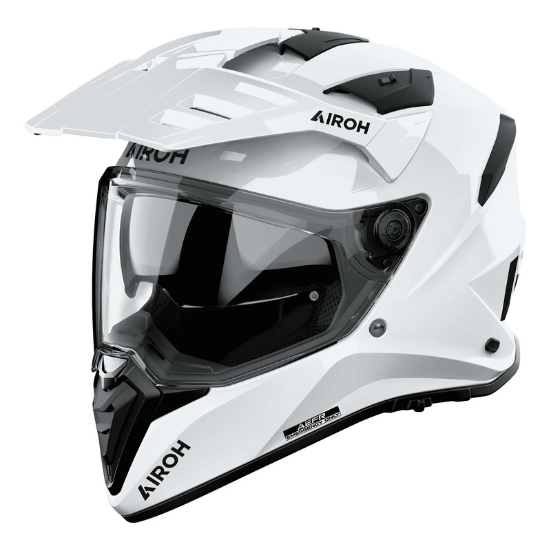 Casque trail/adventure Airoh Bandit Color white gloss