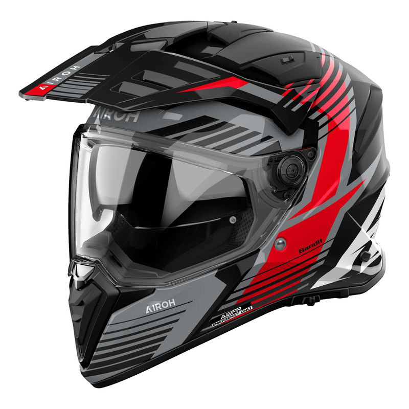 Casque trail/adventure Airoh Bandit Spicy red gloss