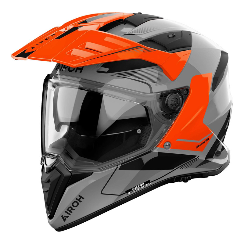 Casque trail/adventure Airoh Bandit Tune orange gloss