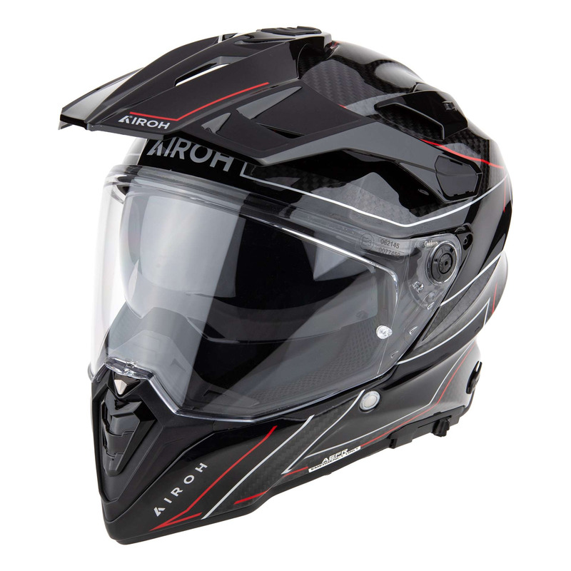 Casque trail/adventure Airoh Commander 2 Carbon Stylish gloss- XS