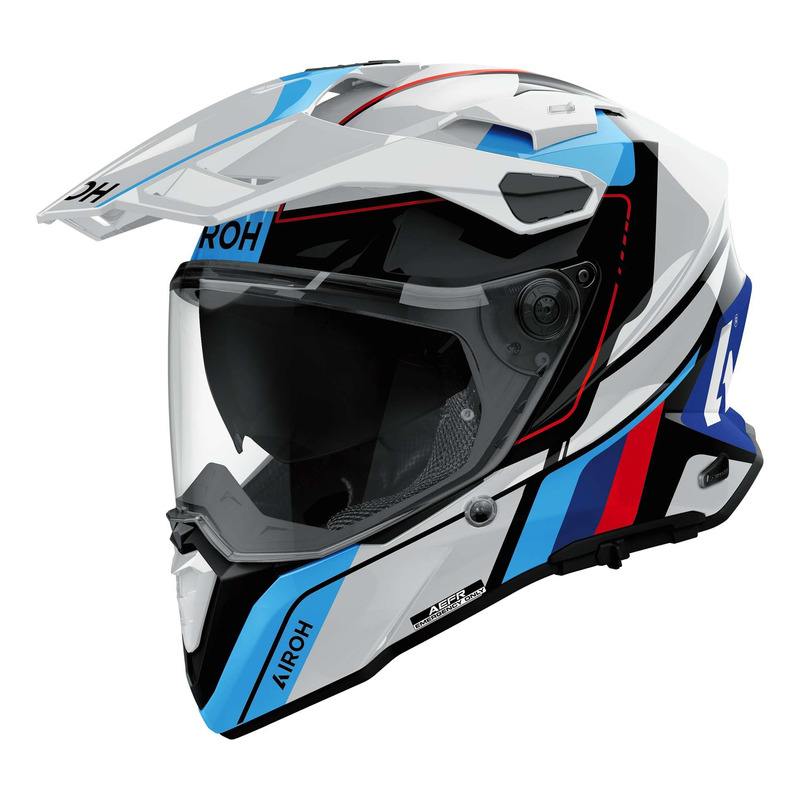 Casque trail/adventure Airoh Commander 2 Skip white/red gloss- XS