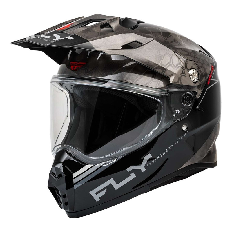 Casque Trail/Adventure Fly Racing Trekker Krypyek Conceal noir/gris/bl