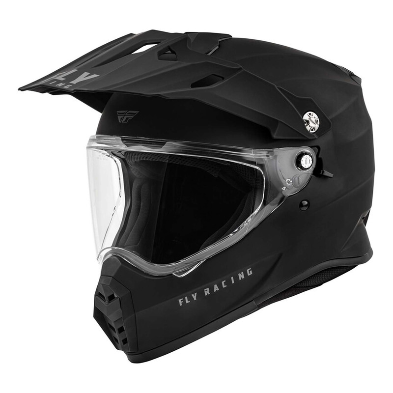 Casque Trail/Adventure Fly Racing Trekker Solid noir mat