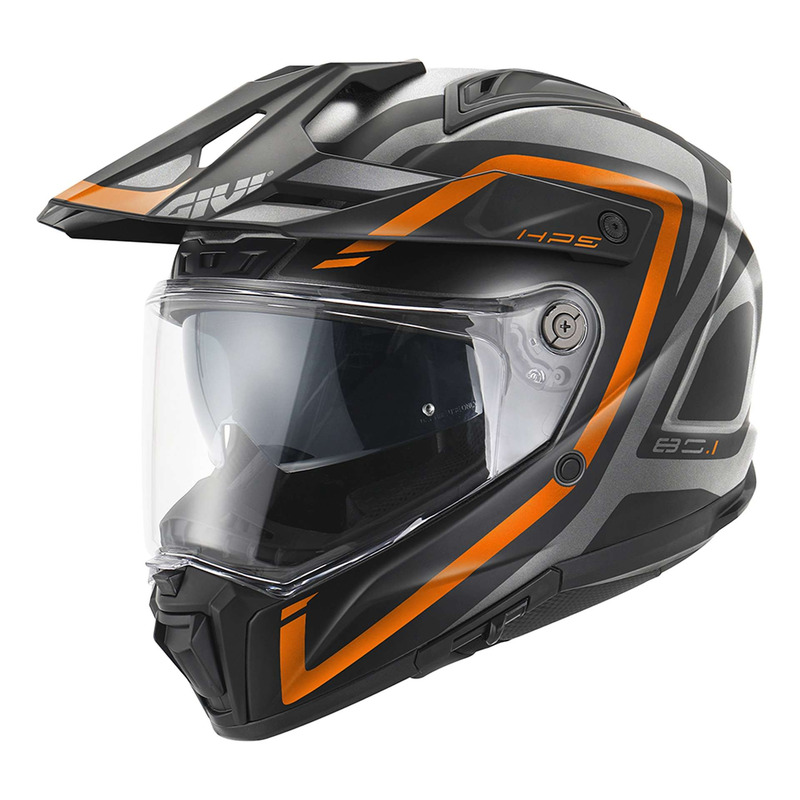 Casque Trail Adventure Givi 80.1 Apex titanium mat/noir/orange