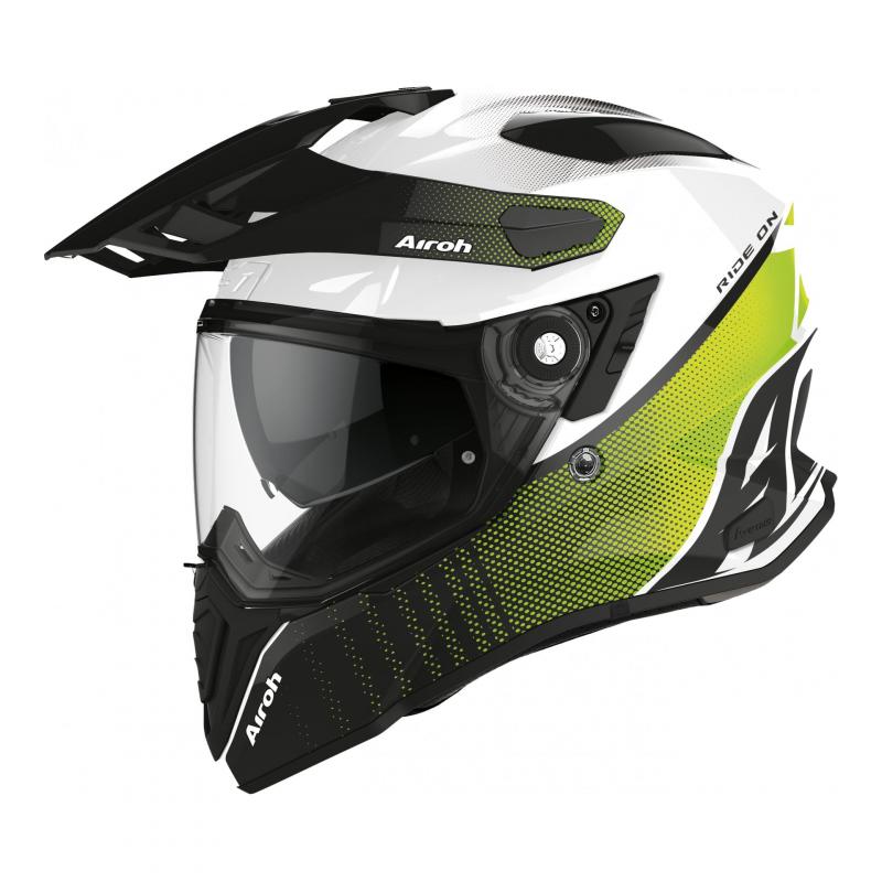 Casque trail Airoh Commander Progress lime brillant- M