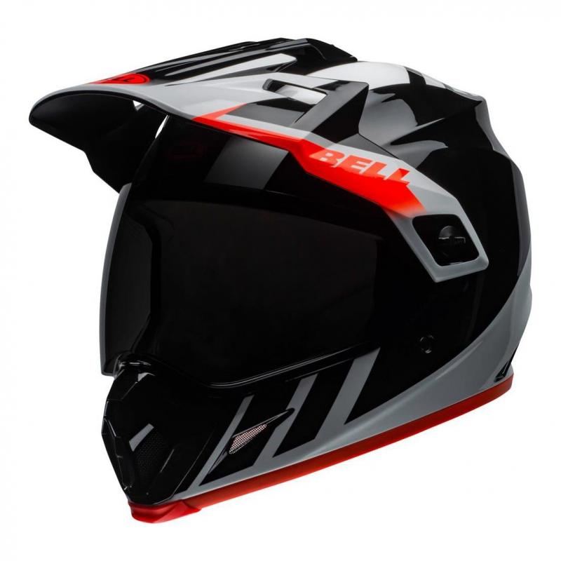 Casque trail Bell MX-9 Adventure Mips Dash brillant noir/blanc/orange-
