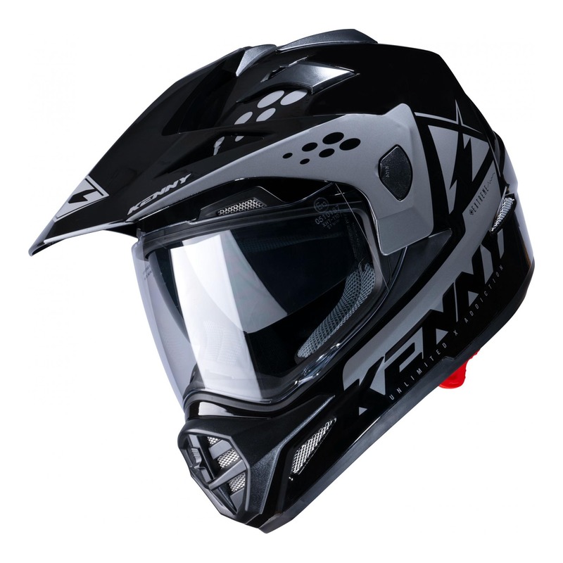 Casque trail Kenny Extreme Graphic gris brillant