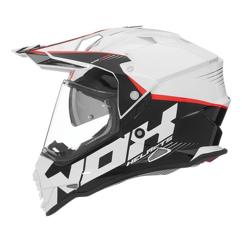 Casque trail Nox N312 Crow blanc- XS