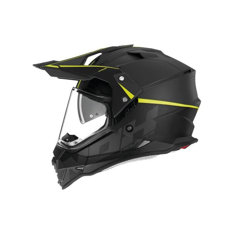Casque trail Nox N312 Crow jaune fluo/noir- XS