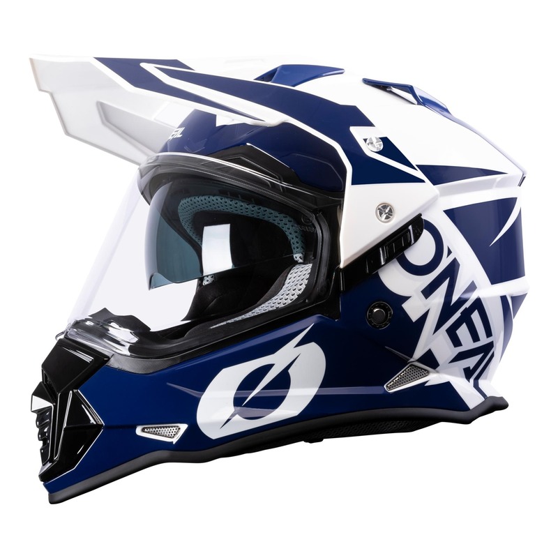 Casque trail O'Neal Sierra R V.22 bleu/blanc brillant