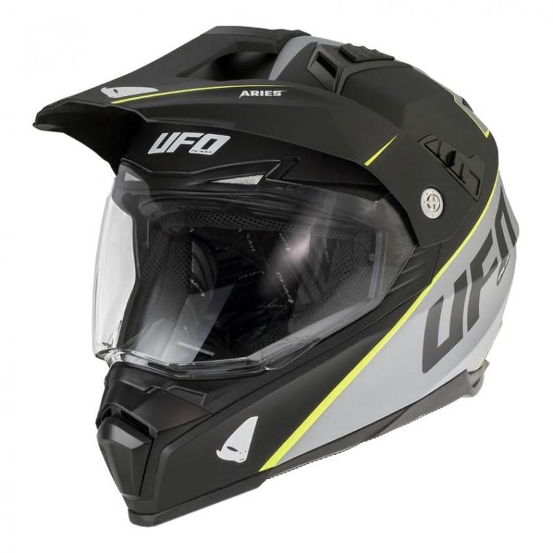 Casque Trail Ufo Aries noir/gris mat- XS