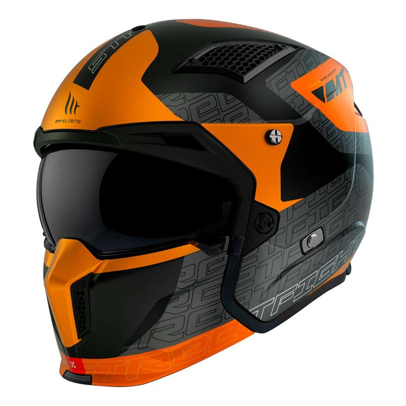 Casque transformable MT Helmets Streetfighter SV Totem B15 gris/orange mat