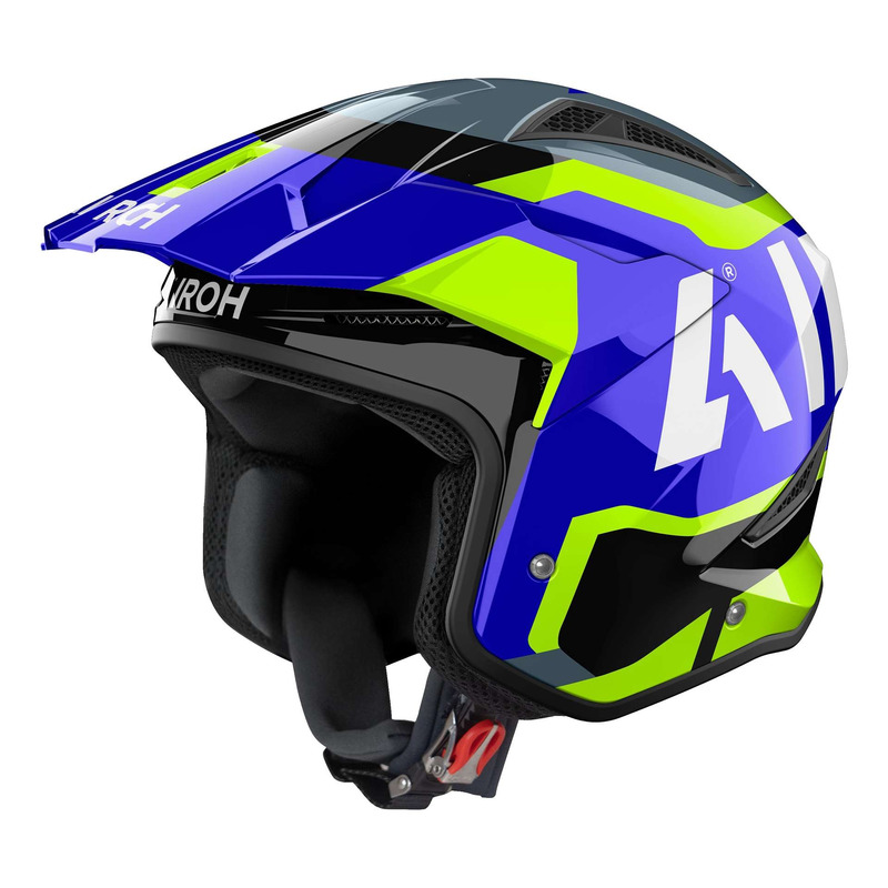 Casque trial Airoh TRR II Jupiter blue/yellow gloss