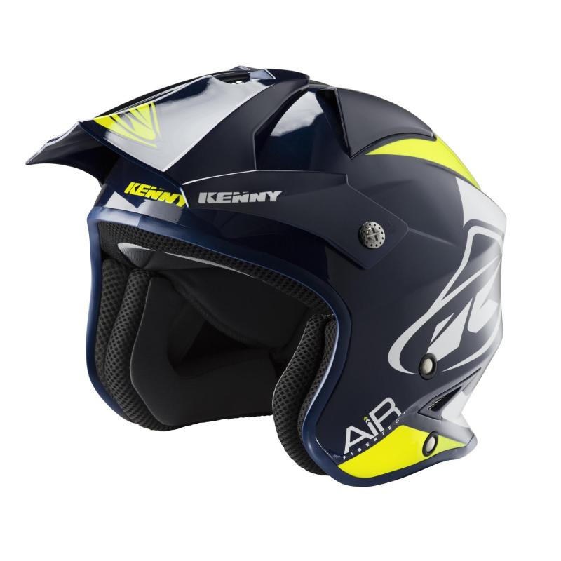 Casque trial Kenny Trial Air Graphic navy/jaune fluo- S