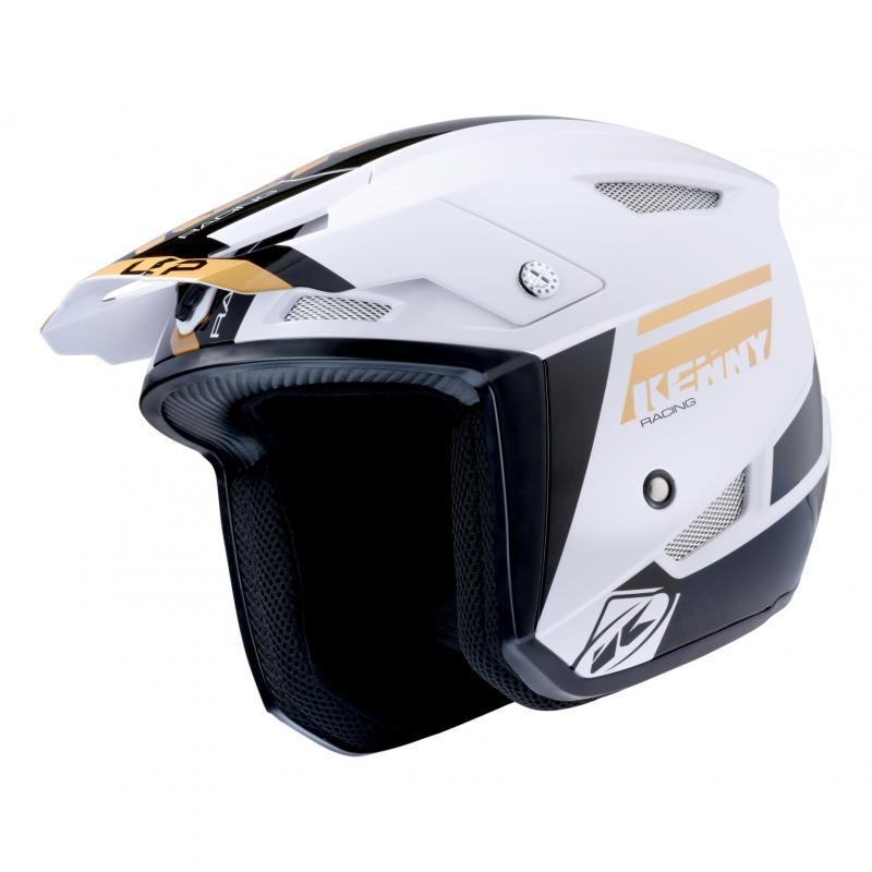 Casque trial Kenny Trial-up or/blanc- S