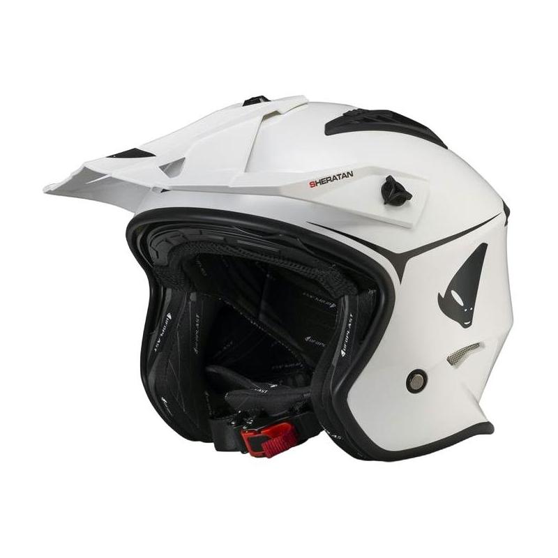 Casque trial Ufo Sheratan blanc- XS