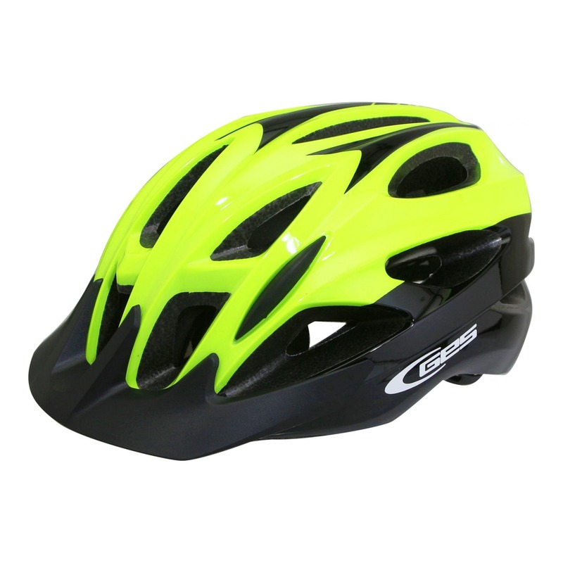 Casque vélo city Ges Revo jaune fluo/noir- 54-58