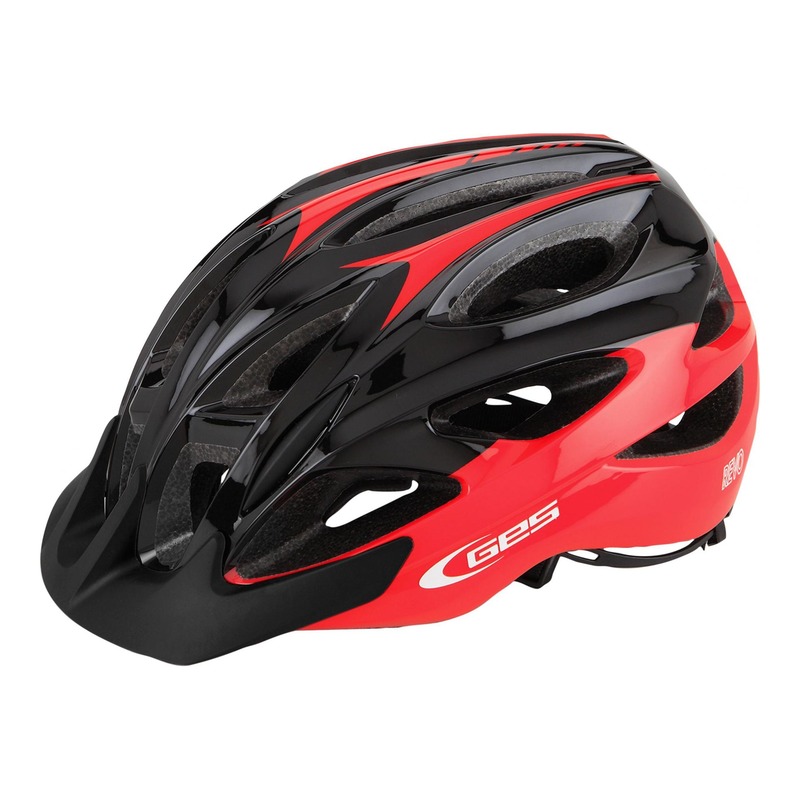 Casque vélo city Ges Revo rouge/noir- 54-58