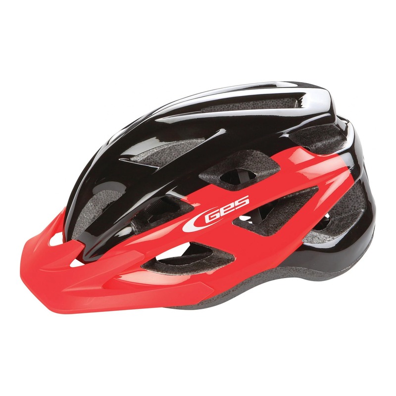 Casque vélo city Ges Varik rouge/noir- 54-58