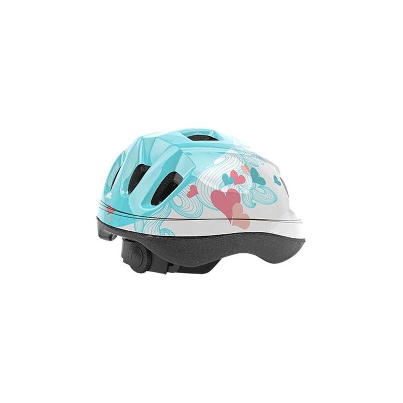 Casque vélo enfant Headgy Kith blanc/rose/bleu (52-56)