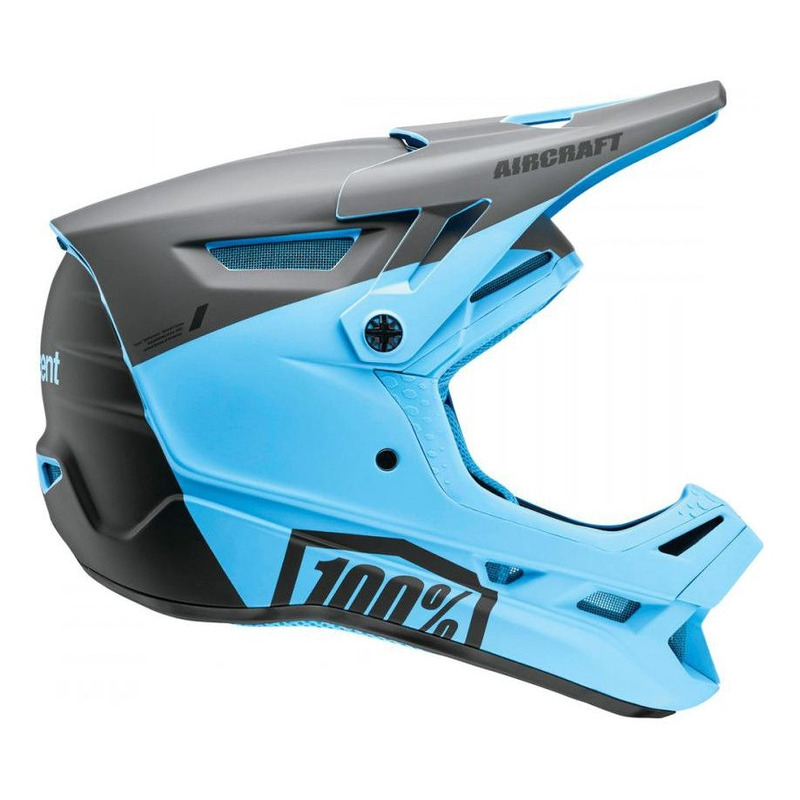 Casque vÃ©lo intÃ©gral 100% Aircraft Devise bleu/noir - XL