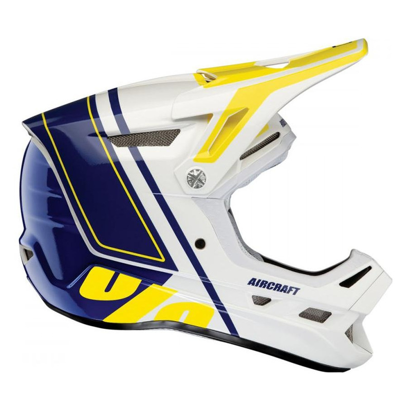Casque vÃ©lo intÃ©gral 100% Aircraft Rastoma blanc/bleu - XL