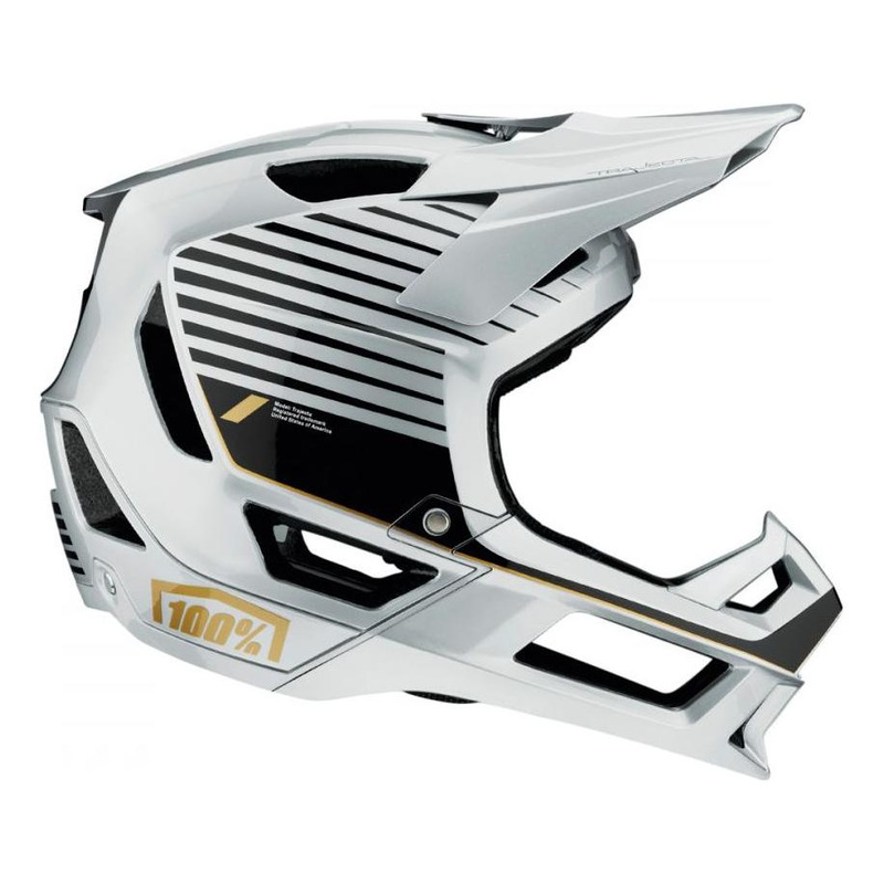 Casque vÃ©lo intÃ©gral 100% Trajecta argent/noir- L