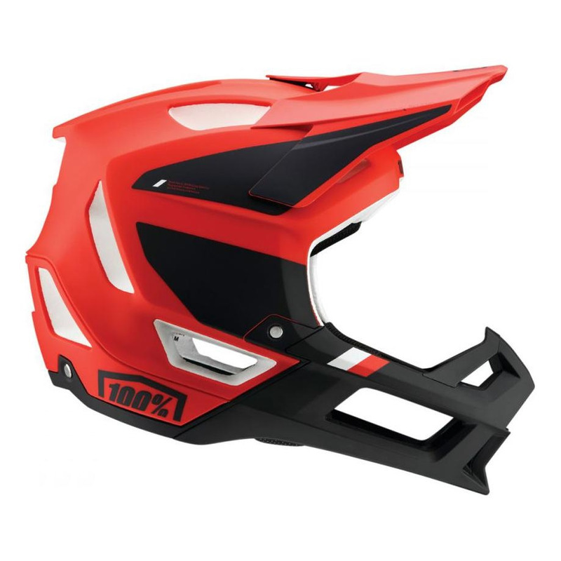 Casque vÃ©lo intÃ©gral 100% Trajecta rouge/noir- XL