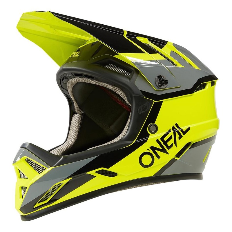 Casque vélo intégral O'Neal Backflip Strike jaune fluo/noir brillant