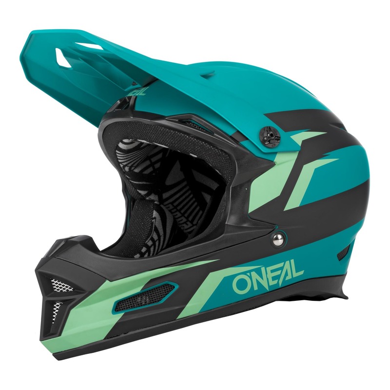 Casque vélo intégral O'Neal Fury Stage V.22 noir/teal mat- XS