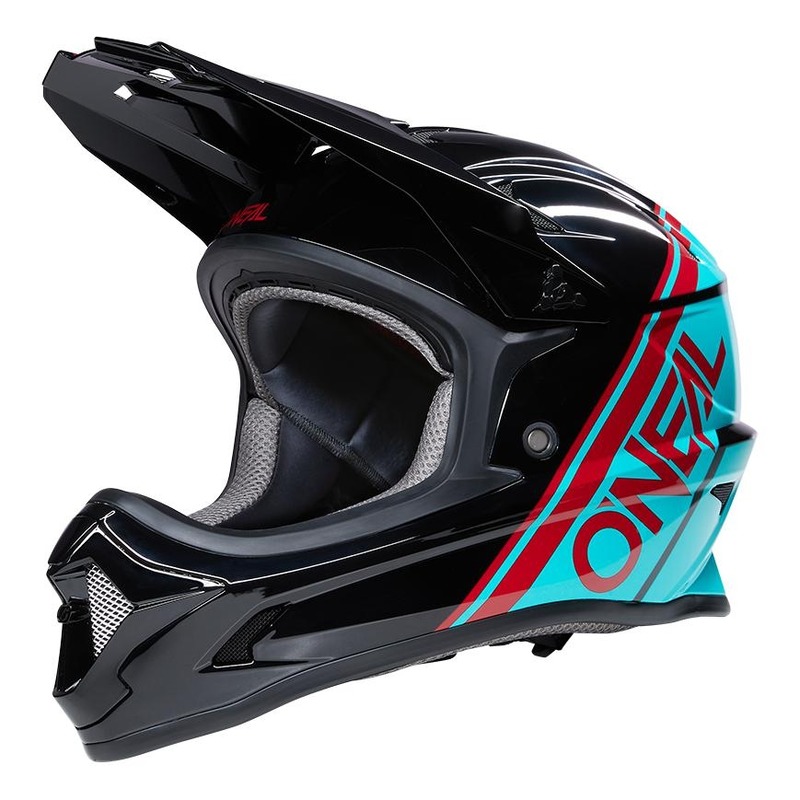Casque vélo intégral O'Neal Sonus Split noir/teal brillant- XS