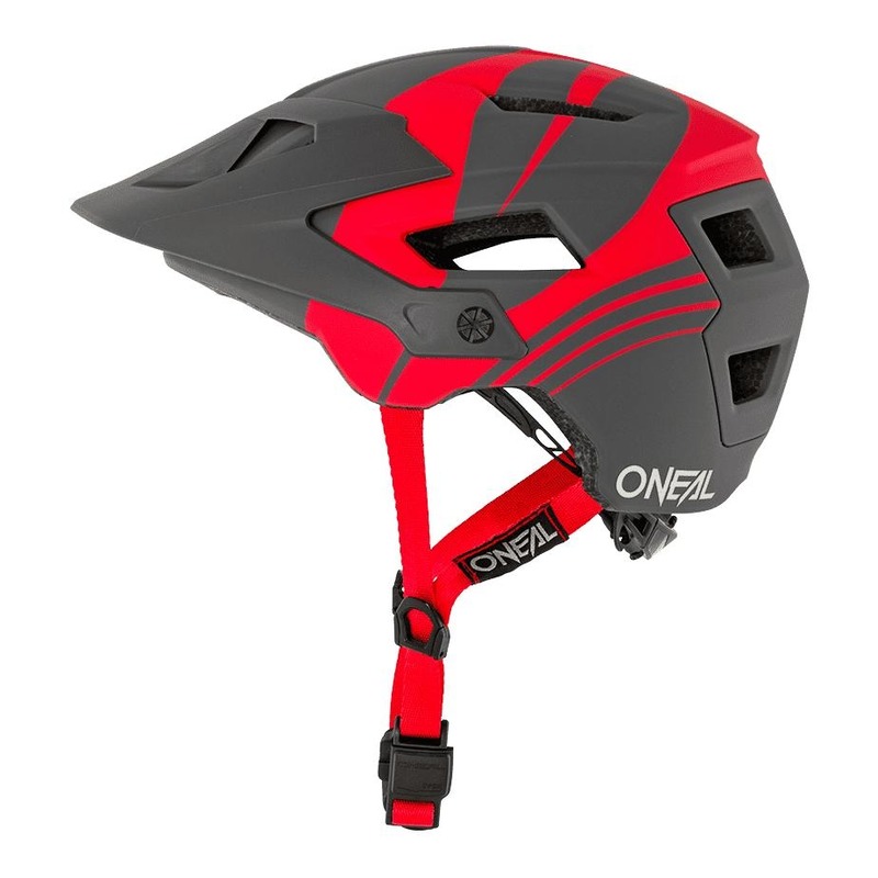 Casque vélo O'Neal Defender Nova gris/rouge- L/XL