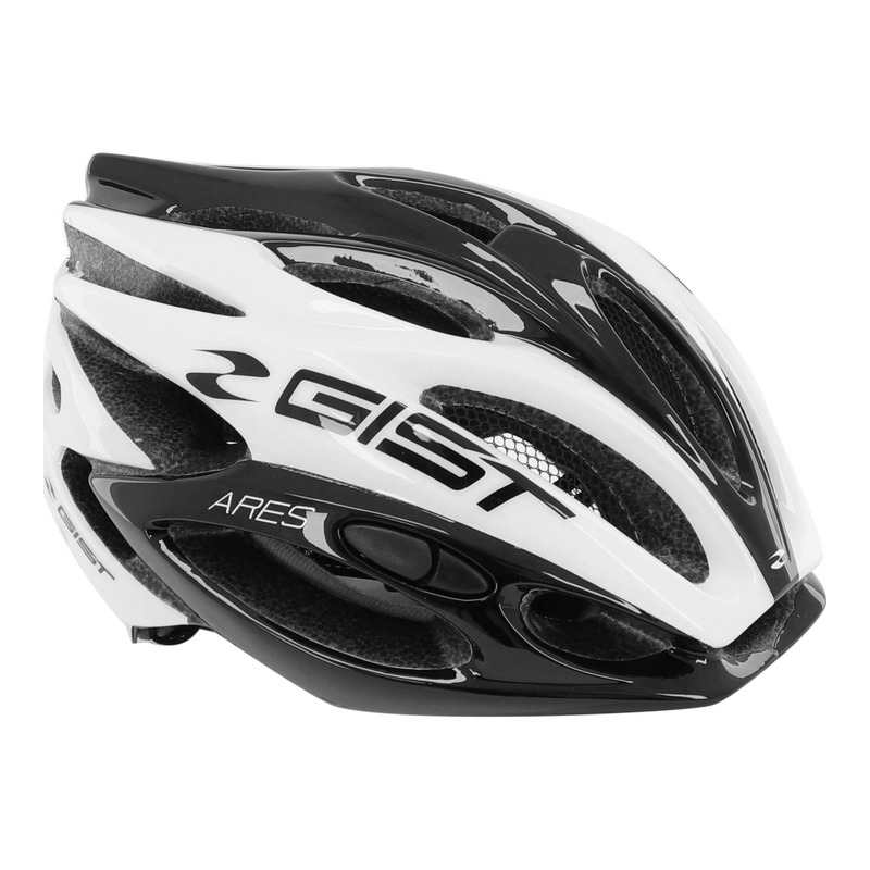 Casque vélo route adulte Gist Ares blanc et noir (52-58cm)