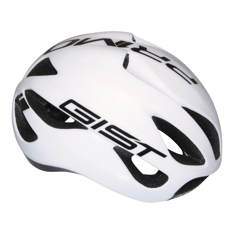 Casque vélo route Gist Primo blanc/noir- 52-57