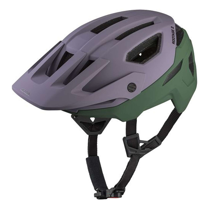 Casque vélo VTT Alpina Rootage 2 Lila / vert mat