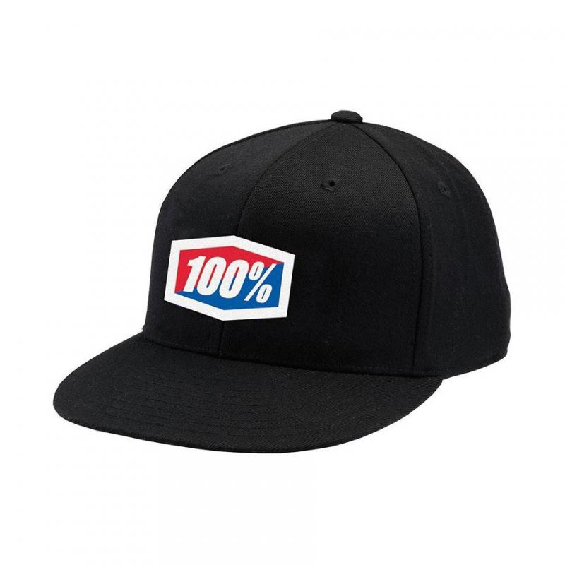 Casquette 100% ESSENTIAL HAT noir- S/M