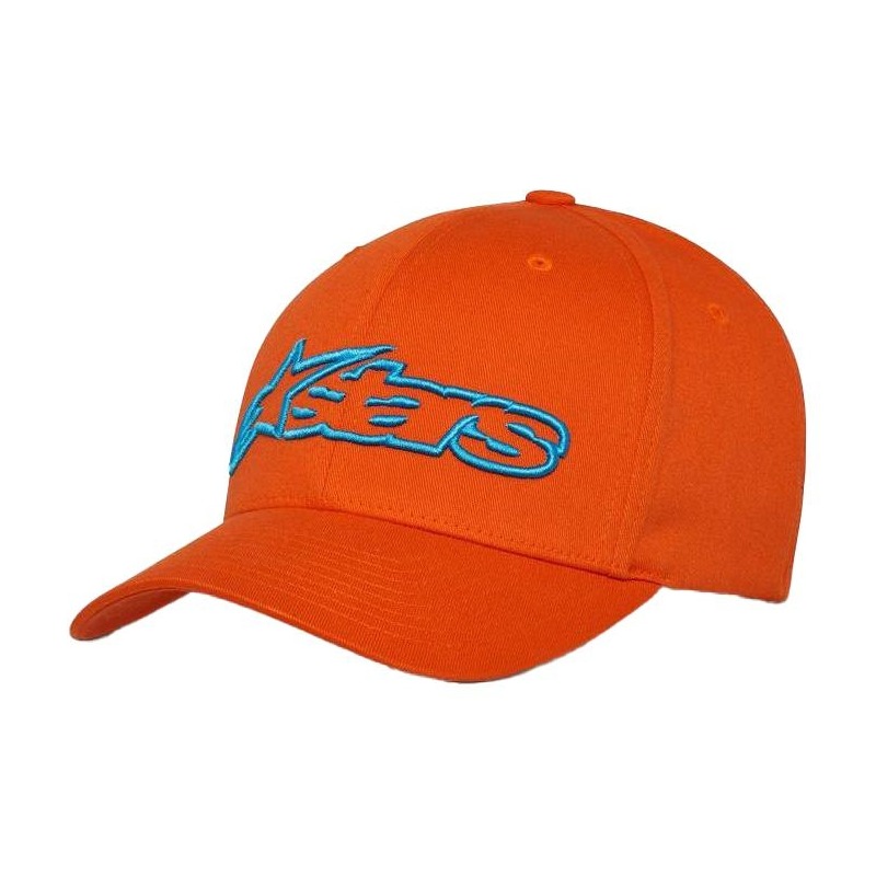 Casquette Alpinestars Blaze Flexit orange/bleu- S/M